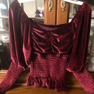 Stunning velvet top